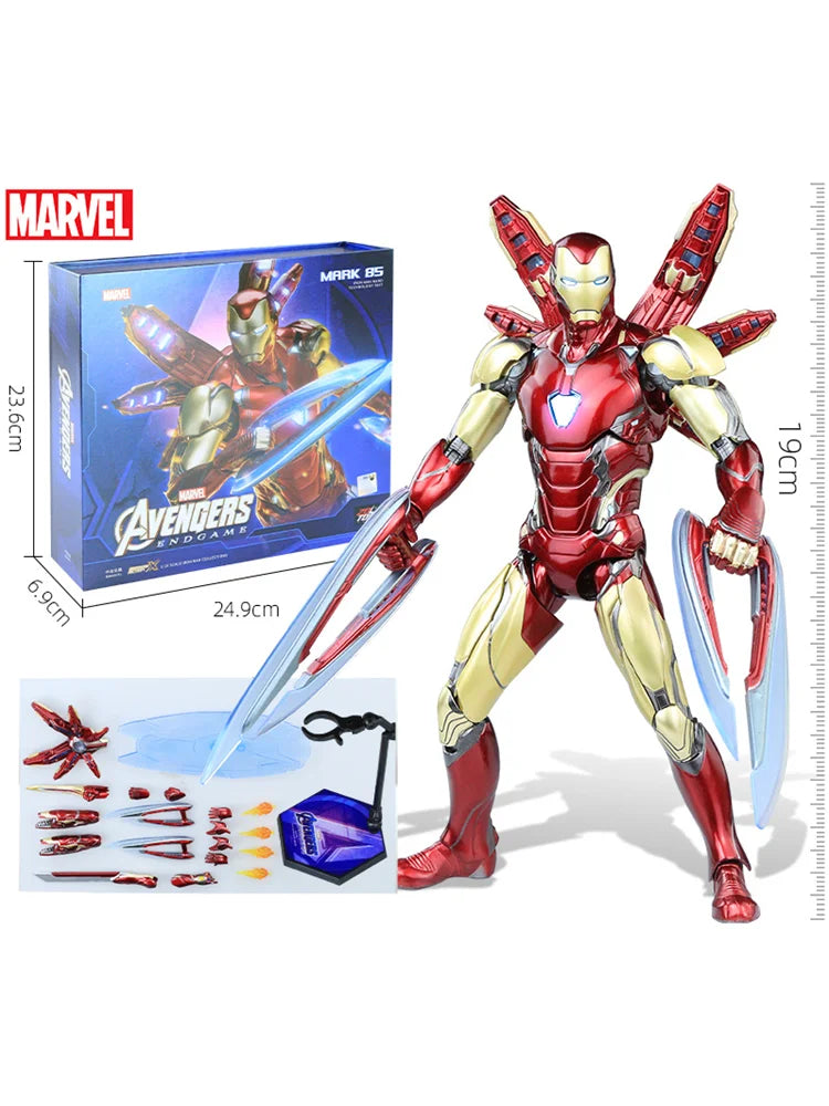 Originales ZD Toy 10TH- Aniversary Series Iron Man Mark 85(2.0) Light 1:10 Scale Iron Collection Infinity Saga Figure Toy