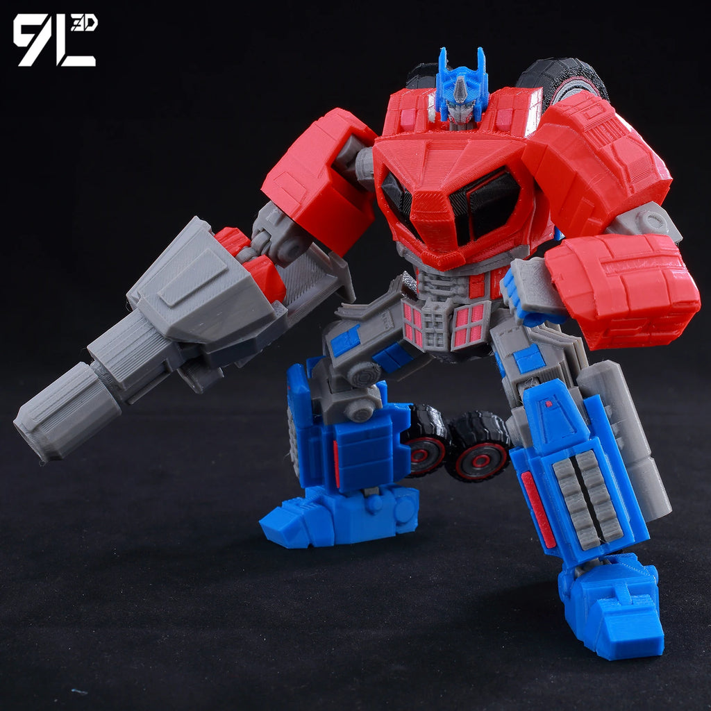 9L3D Lucky13 Transformers Optimus Prime Actionfigur Dummy13 mit orangefarbenem Schwert T13 Mehrgelenk-Sammelspielzeug Titan13