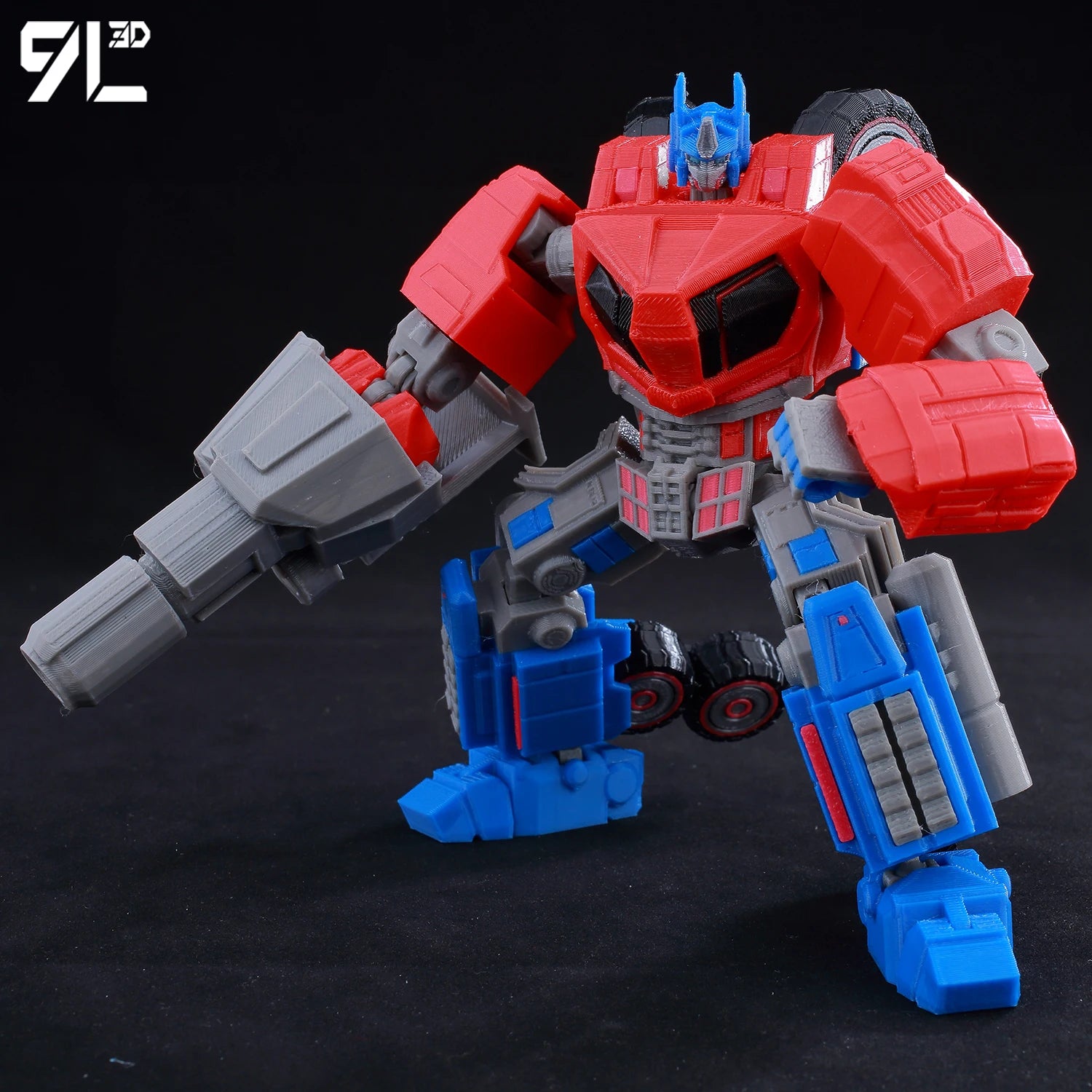 9L3D Lucky13 Transformers Optimus Prime Actionfigur Dummy13 mit orangefarbenem Schwert T13 Mehrgelenk-Sammelspielzeug Titan13