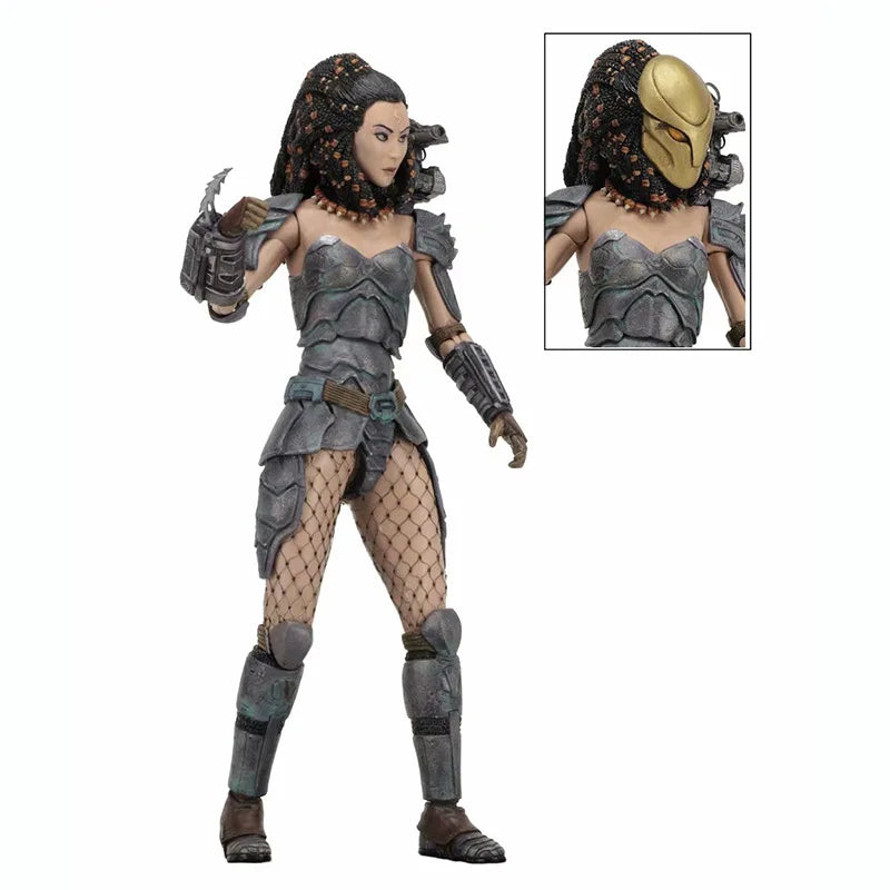 AVP Alien vs Predator Action Figure Machiko Noguchi Hornhead Predator Figures PVC Collection Model Toys 15-20cm