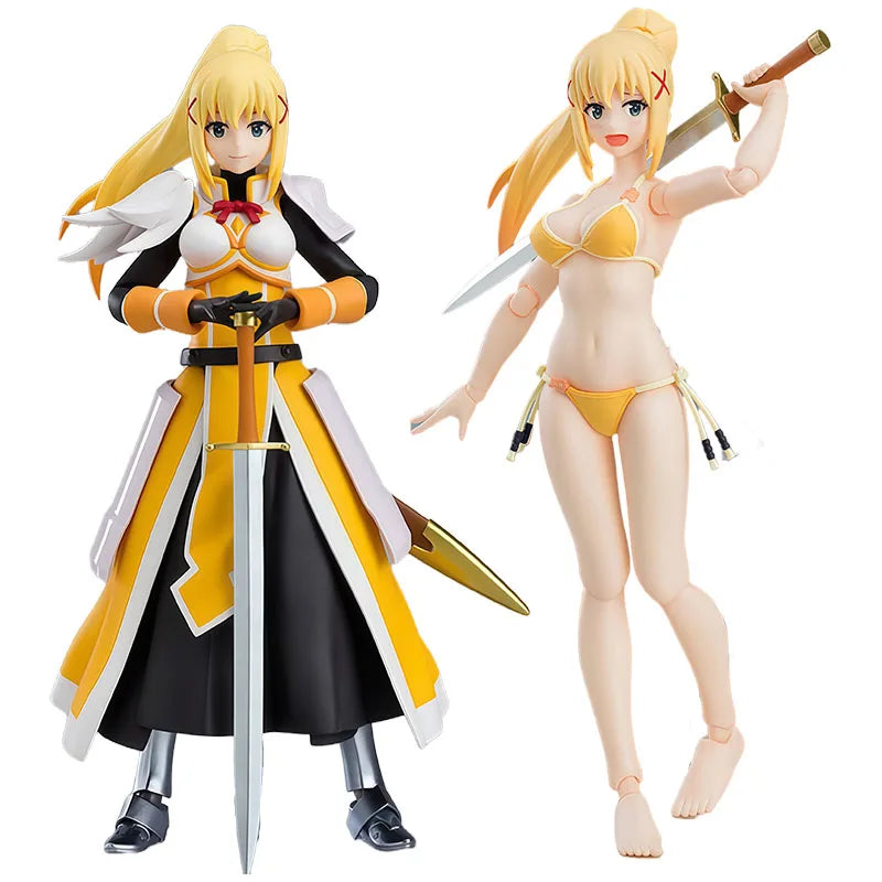 GSC Original Figma Blessings on This Wonderful World! Darkness & Swimsuit Anime Action Figures Toys for Boys Christmas Gift