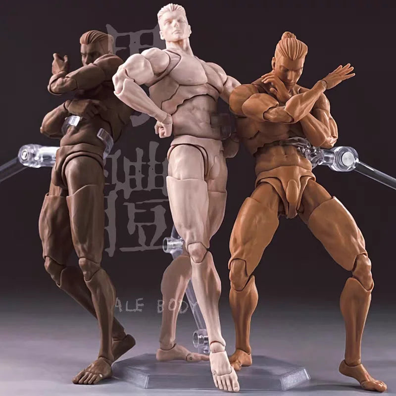 Romankey X Cowl 1/12 Scale Artical Male Body Action Figure Model Painting Toy Collectible Soldier Mannequin Human Drawing