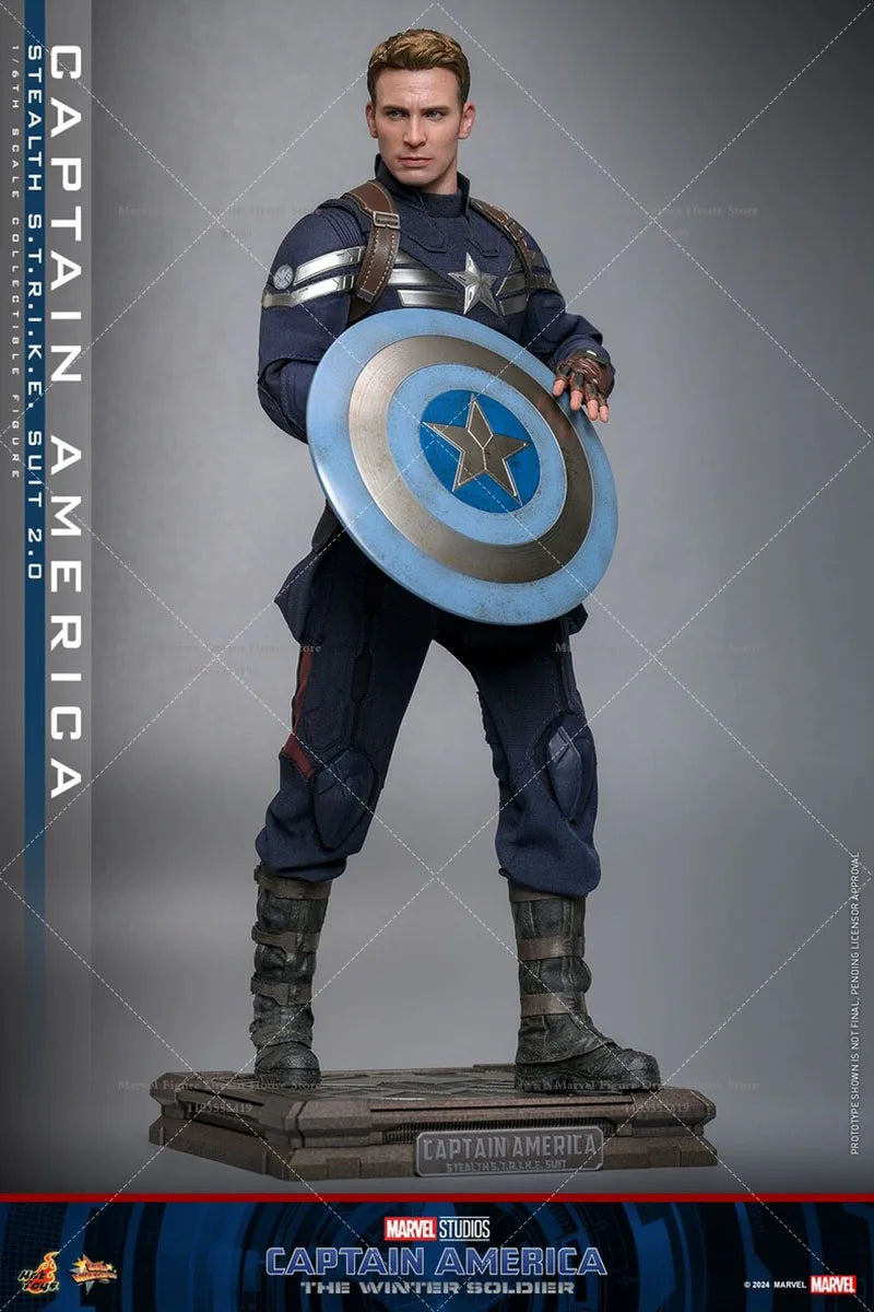 1/6 Scale Stealth Suit American Hero Steve 12-inch Full Set Action Figure Soldier Height About 31CM In Stock HOTTOYS MMS783 2.0