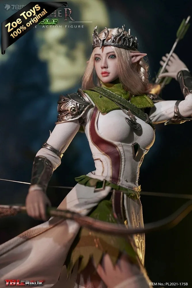 TBLeague PL2021-175B Elf Archer White Version 1/6 Scale Action Figure Seamless Silicone Body with Metal Skeleton In Stock