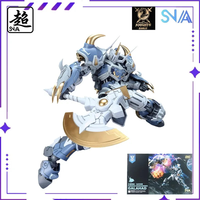 SNAA Original Round Table Knights Series Rampage Warhammer - Galahad/ 1/144 Assembled Mobile Mech Model Handmade Toy Gift