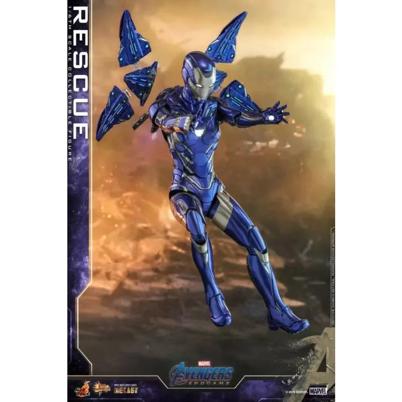 Original Hot Toys MARVEL Avengers Endgame Rescue Anime Figure Toys Collection Ornaments