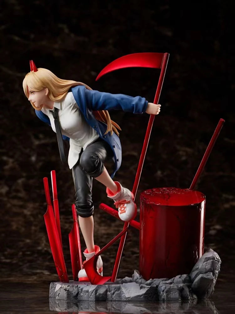 【Presale】Chainsaw Man Action Figurals Power Anime Figurine Statue Figures Cartoon Toy Collectible Model Character Sculpture