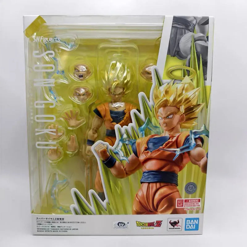 BANDAI In Stock S.H.Figuarts Son Goku SSJ2 Exclusive Edition Dragon Ball Z Official PVC ABS Articulated Collectible for Fans New