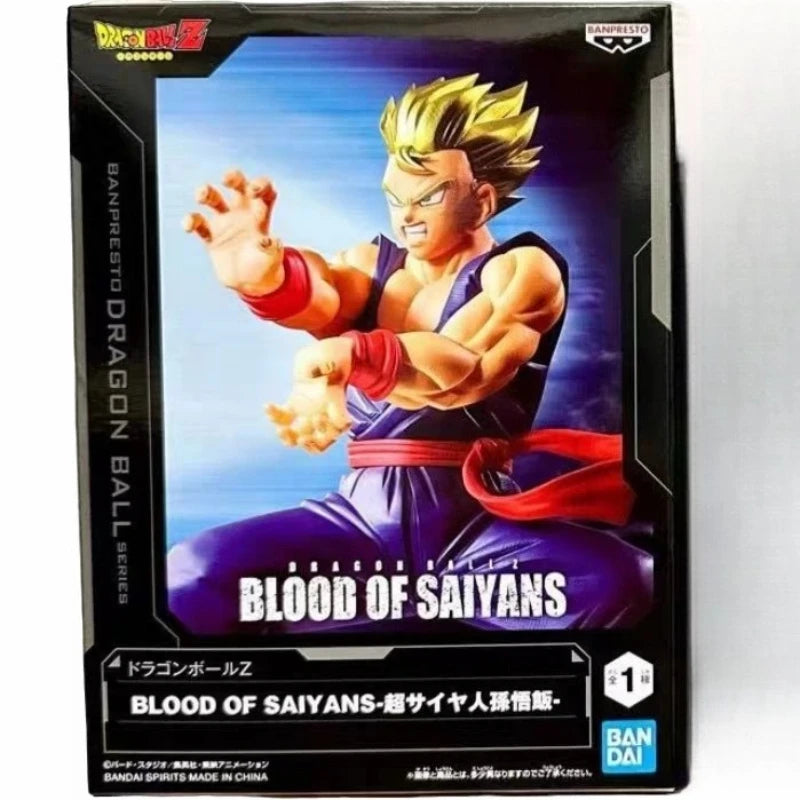 In Stock Bandai Banpresto Original Blood Of Saiyans Anime Dragon Ball Z Son Gohan Action Figures Model Toys Collection Gift DT