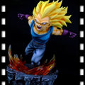 25cm New Original Dragon Ball Anime Figure Vegeta IV Perimeter Resin Model Scene Statue Desktop Decoration Ornaments Gifts Toys