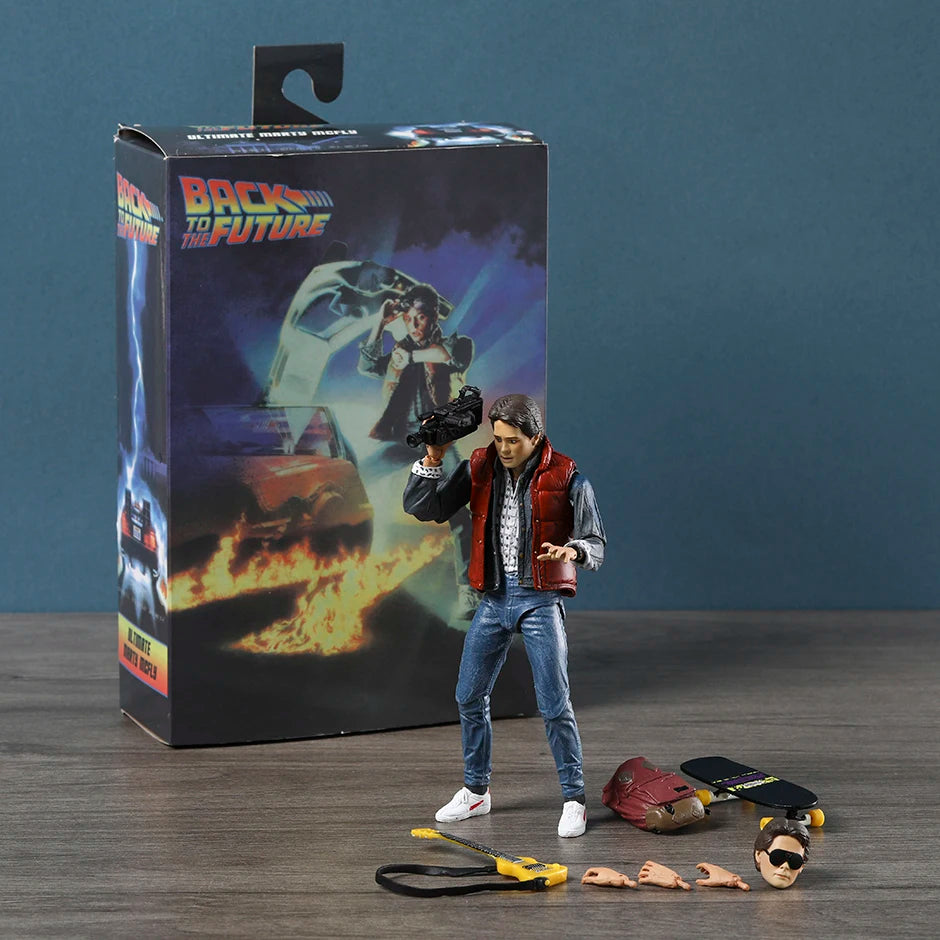 NECA Back to the Future Marty McFly Guitar Ultimate Action Figure Doll Handmade Model Toy