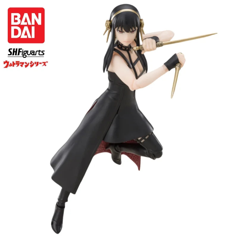 В наличност Bandai SH Figuart Оригинална кукла Spy X Family Yor Forger Чисто нова екшън фигурка в кутия Аниме герои Модел Гараж