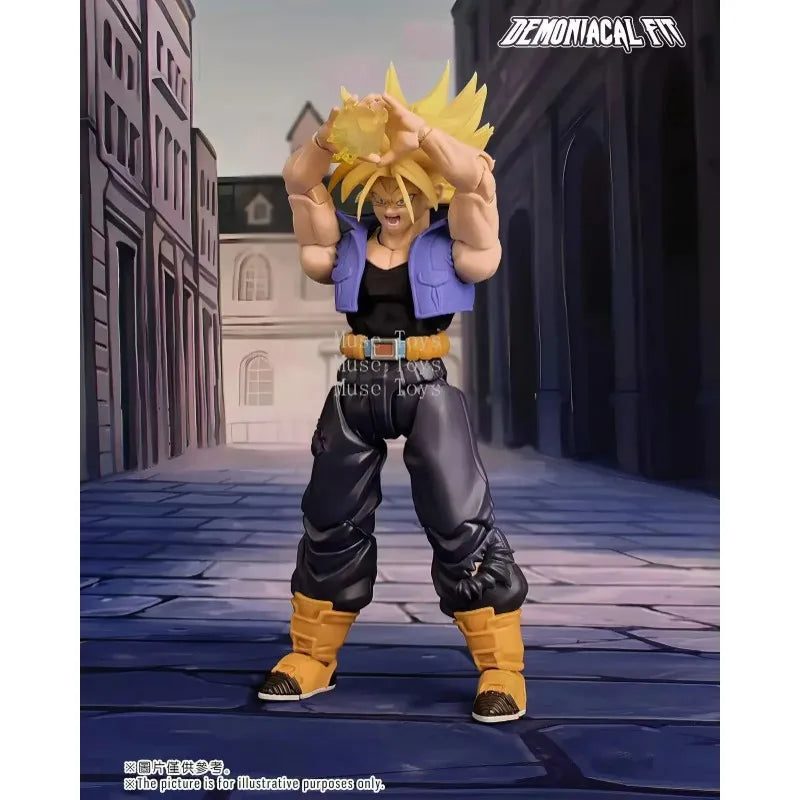 Demoniacal Fit Dragon Ball Z SHF Super Saiyan Trunks The Boy From The Future Son of Tomorrow Action Figure Models Toys In Stock