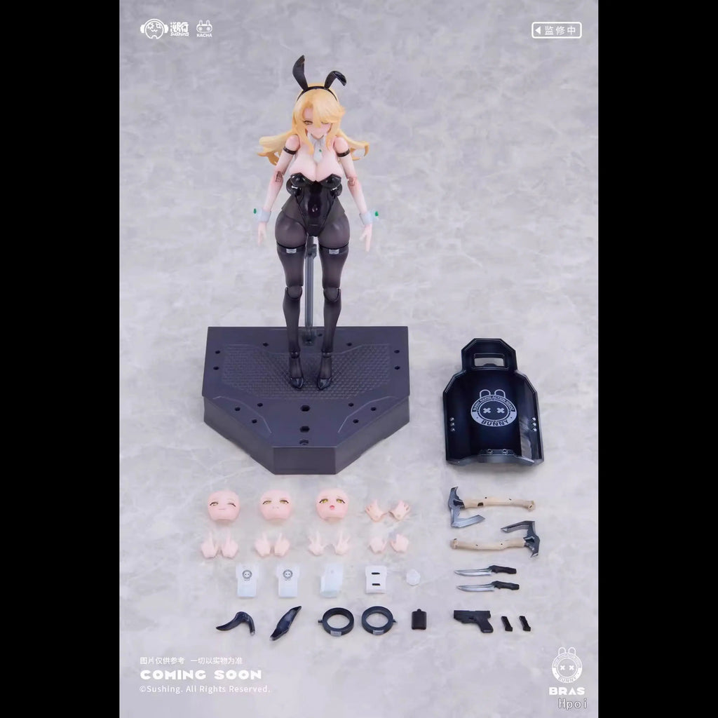 In Stock Sushing 1/12 Scale Bunny Rapid Action Squad Shield Bearer Elena Mecha Girl Action Figure Anime Model Trendy Toys Doll