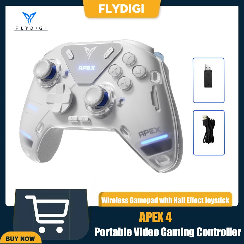 Flydigi APEX 4 Wireless Gaming Controller Precision Control Immersive Vibration Gamepad for PC Suporte Switch Mobile TV Box