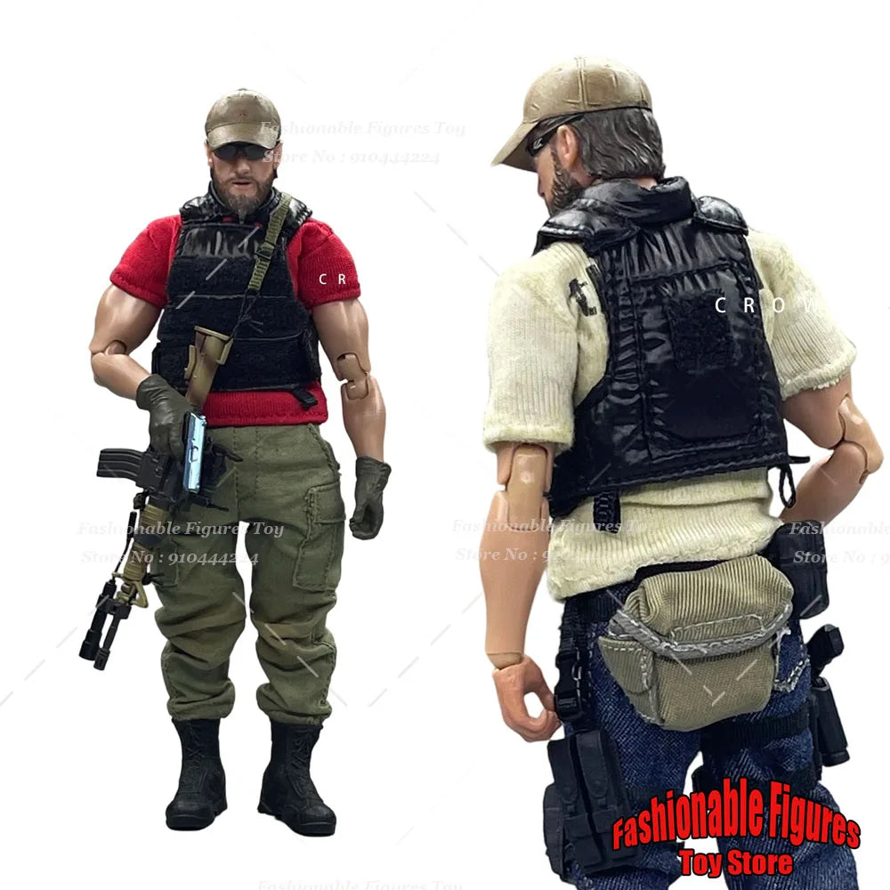‌CROWDHTOYS 1/12 Scale Men Soldier Vest Trendy Chest Rig Tactical Bulletproof Armor Kit Fit 6Inch Action Figure Model Dolls