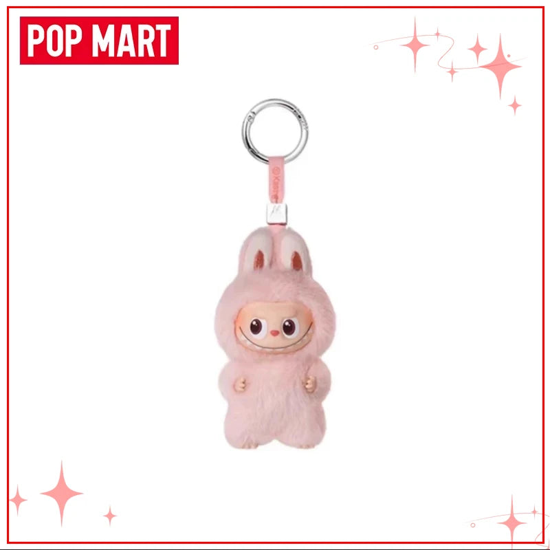 POPMART Чудовищата Лабубу V4 Pin for Love Series Blind Box Vinyl Face Plush Doll Visual Keyring Toy Коледни подаръци