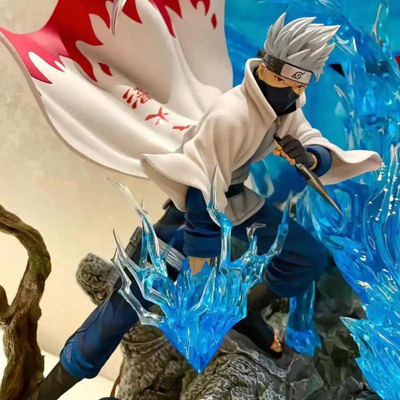27cm Gk Naruto Hatake Kakashi Anime Figure Cs Sixth Generation Ninja Statue Decoration Collectable Action Doll Model Boy ToyGift