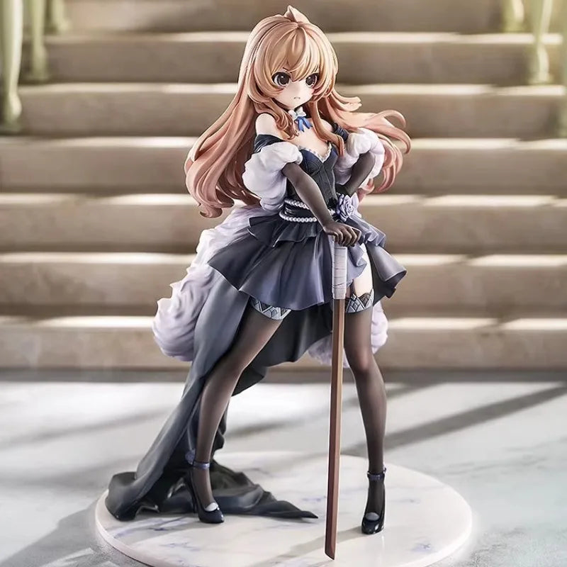 Toradora! Taiga Aisaka evening dress 100% Original genuine 230mm PVC Action Anime Figure Model Toys Figure Collection Doll Gift