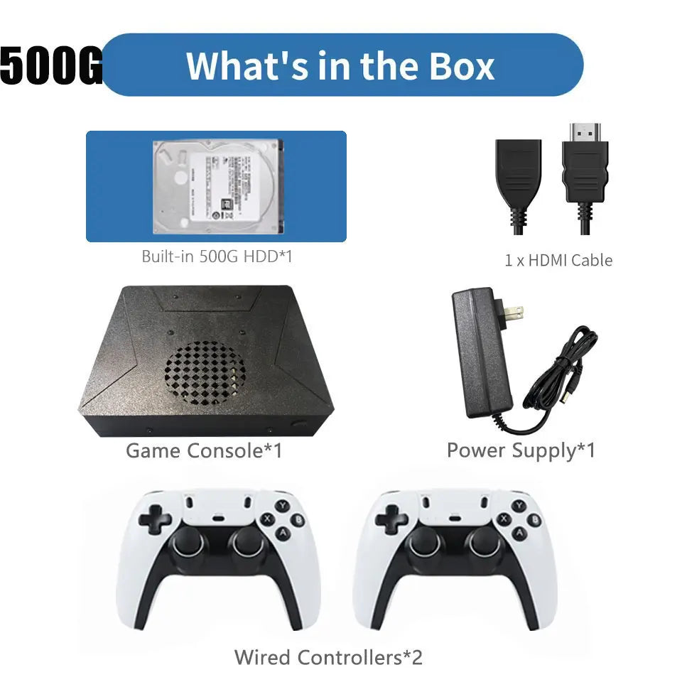 LZAKMR NEW Upgrade S1 Game Box Dual System Windows11 2/4TB Game System 99999+GAME For SWITCH PS2 PS3 WII SS GAMECUBE Sega Saturn