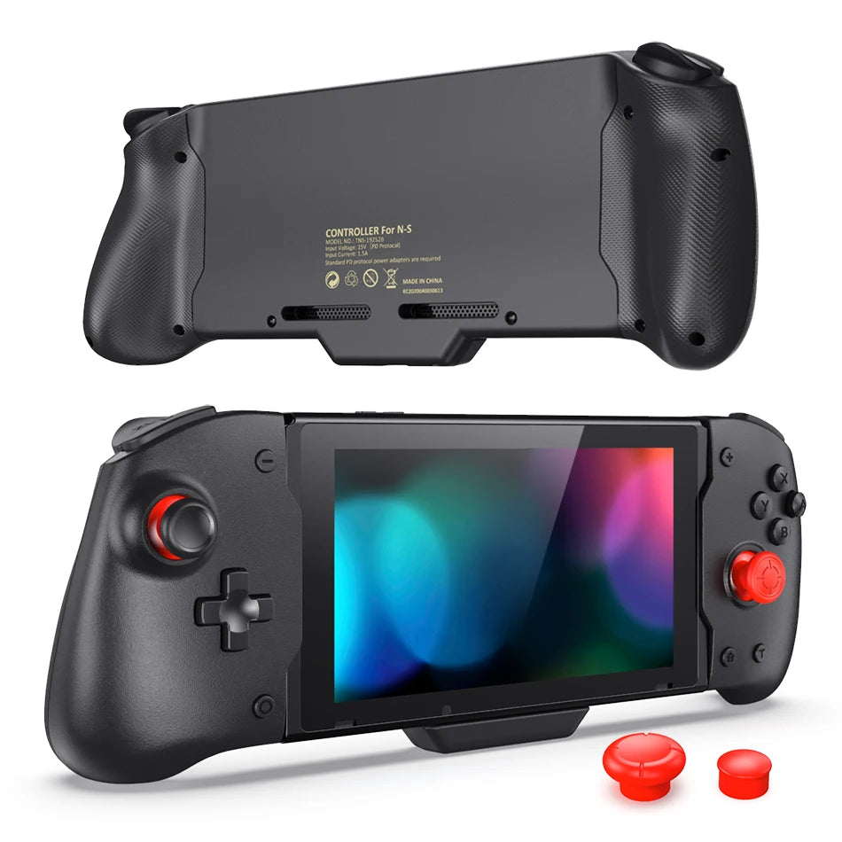 For Nintendo Switch Controller Upgraded Gamepad Fast Charge Double Motor Vibration Built-in 6-Axis Gyro Handle Grip Storage Bag