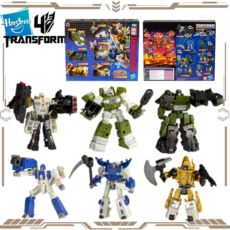 Hasbro Original Transformers Goryu Gairyu Yokuyu Kakuryu Rairyu dinoking Action Figure Toys for Boys Girls Gift Collectible