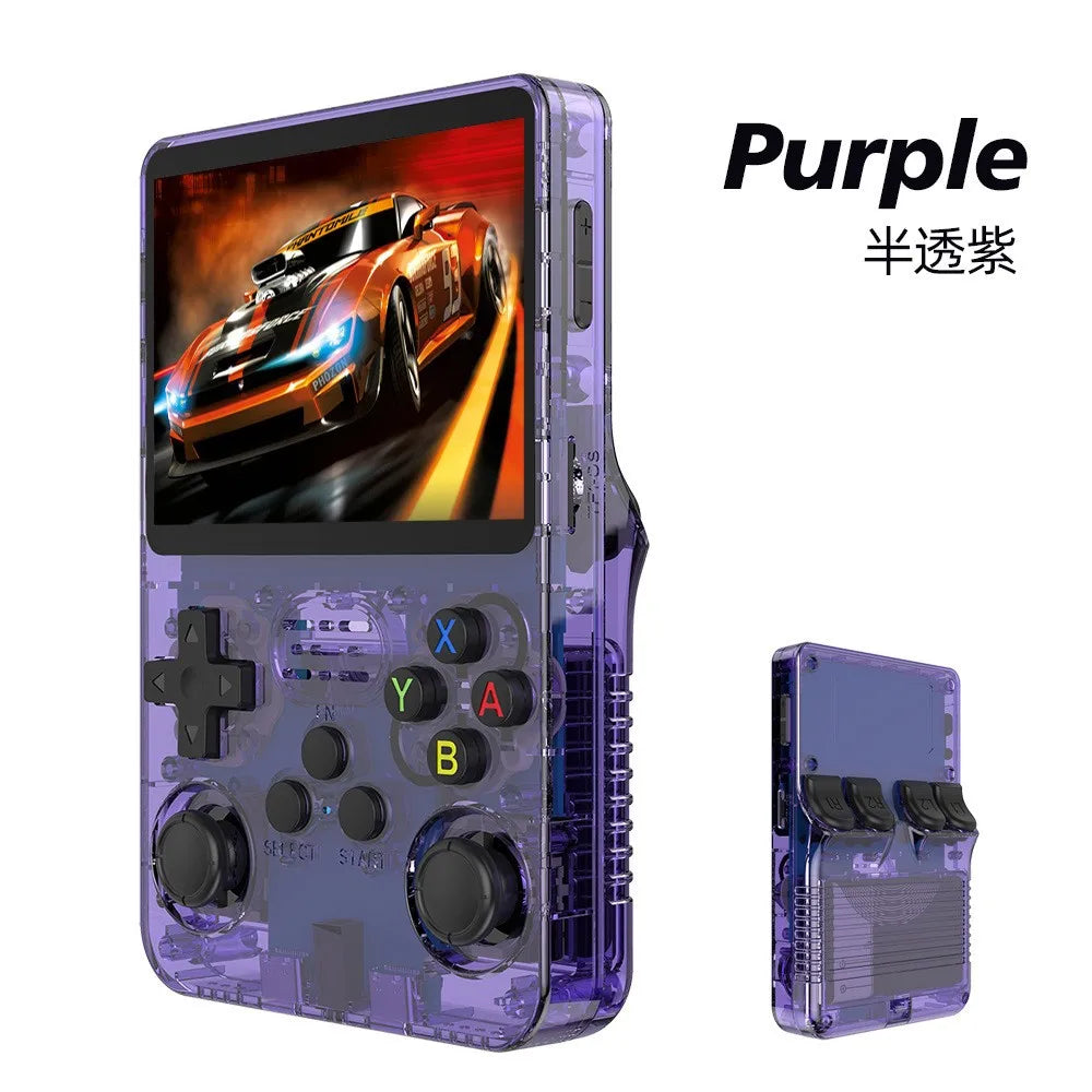 R36S Retro Handheld-Videospielkonsole ARKOS-System 3,5-Zoll-IPS-Bildschirm Klassischer tragbarer Pocket-Videoplayer 128G Spiele Junge Geschenk