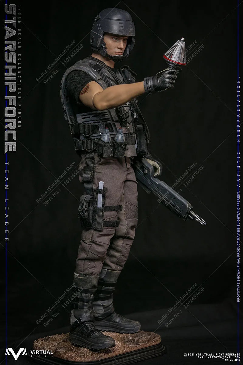 VTS TOYS VM037DX 1/6 Collectible Male Action Figure Starship Force-Team Leader Solider Doll Model for Fans Gifts