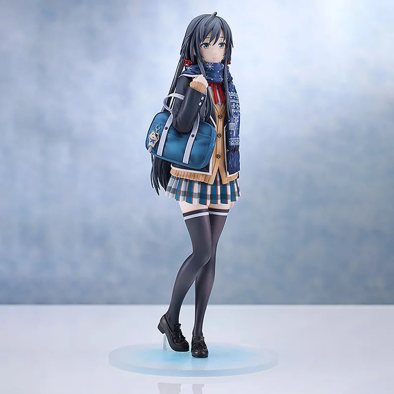 Love Story Scarf Yukino Anime Action Figure Standing Pose Car Decoration Kimono School Uniform Bishoujo Model Toy Festival Gifts