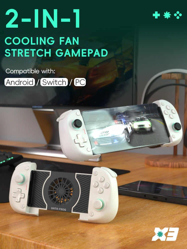 DATA FROG X3 Wireless Controller for Android Game Controller for Samsung Galaxy for PUBG Mobile for Switch/Switch OLED