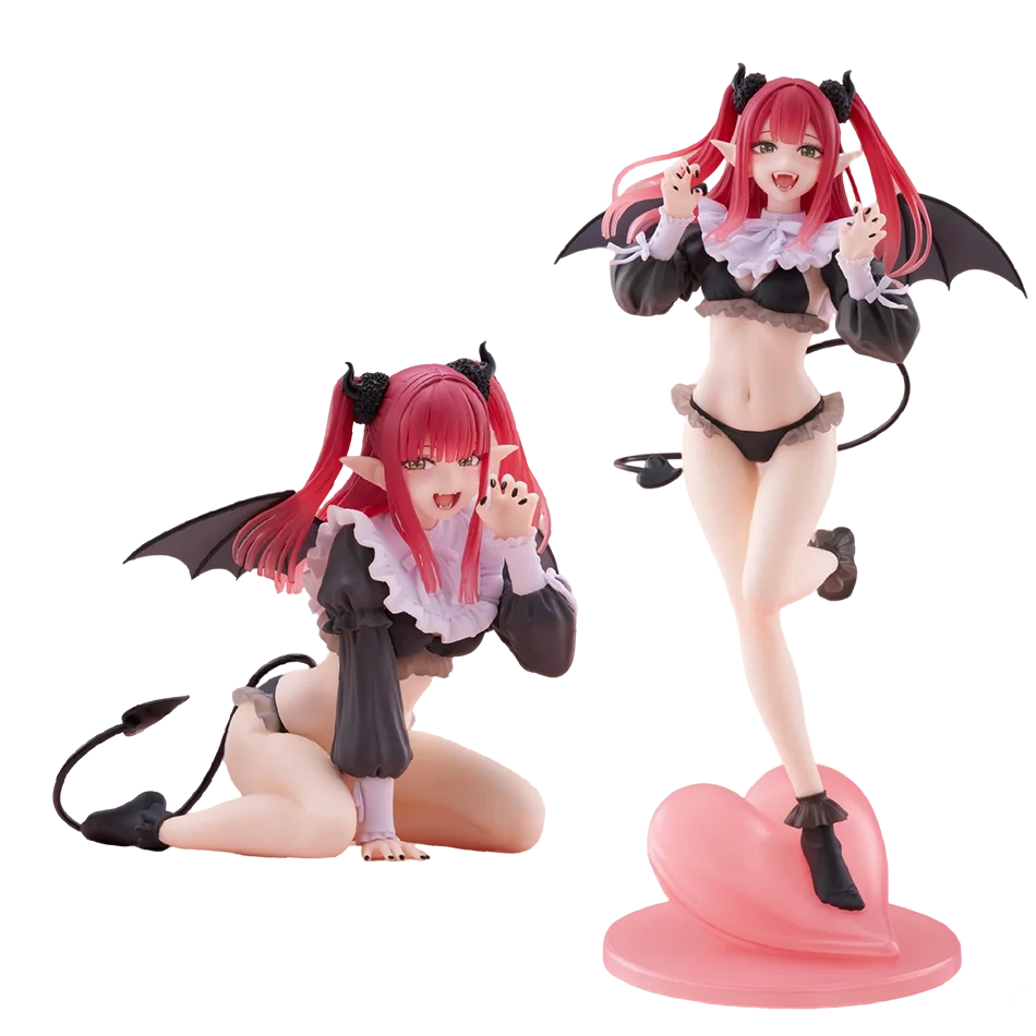 2 Stück My Dress-Up Darling Kitagawa Marin Liz Ver. Anime PVC Actionfigur Sammlermodell Desktop-Dekoration Puppe Geburtstagsgeschenk