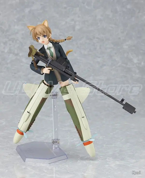 Original Max Factory Figma#106 STRIKE WITCHES Lynette Bishop Action Figures Model Toys Gifts Collection