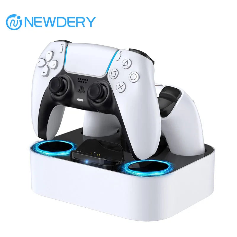 PS5 Controller-Ladestation für Playstation 5 Dual für DualSense Edge Control Schnellladedockständer mit Kabel