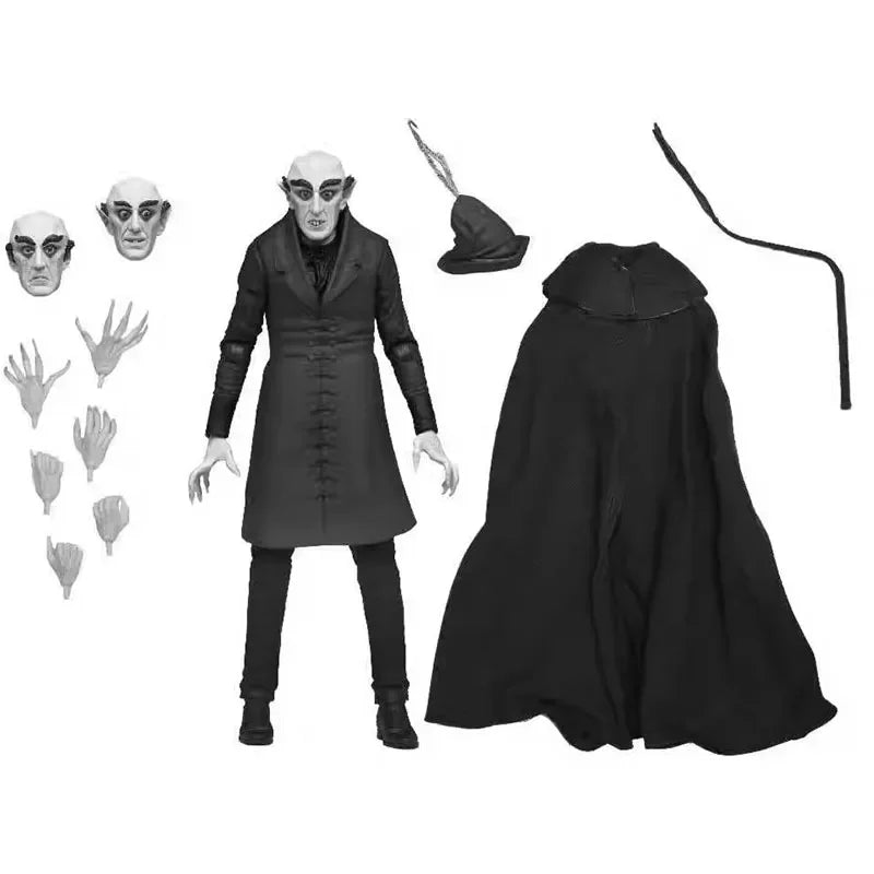Nosferatu Ultimate Action Figure Toys Anime NECA Count Orlok Black & White Figuras 7-Inch Collection Movable Model Doll Gift