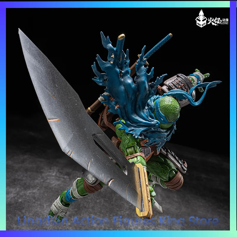 HEATBOYS Huo Zai Anime Ninja Turtles Leonardo Deluxe Edition Standard Edition Animation Character Model Action Figure Toy Gift