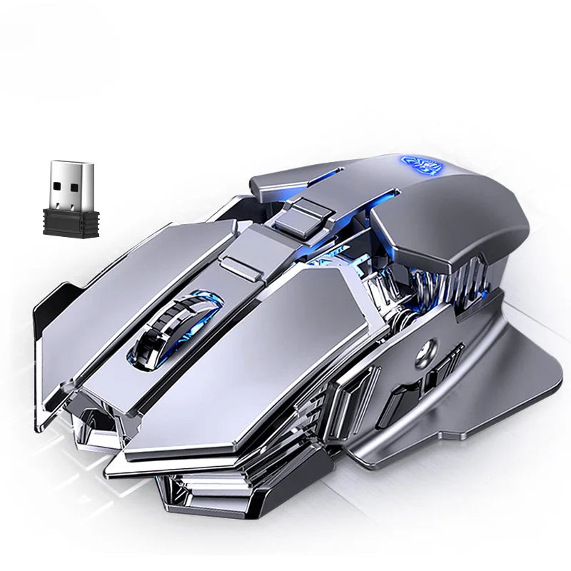 SC300 Wireless Mouse Rechargeable Silent Notebook Desktop Computer Mechanical E-sports Game Home With 4 Color Cool Lights
