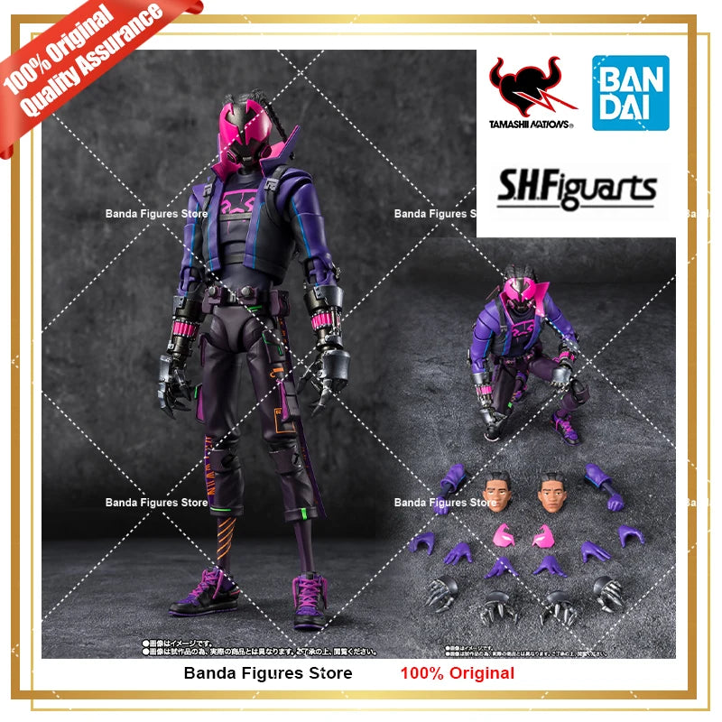 Original  Bandai S.H.Figuarts Shf Miles G.Morales Spider Man Across the Spider Verse Anime Action Collection Figures Model Toys