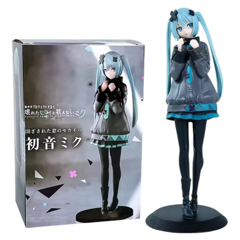 15cm Anime Hatsune Miku Figure -Flower Fairy Winter Cherry Pvc Model Doll Toys Collection desktop decoration Fans/Gift givers
