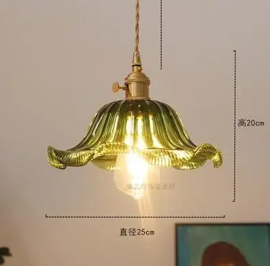 IWHD Big Glass Pendant Lights Fixtures Bedroom Dinning Living Room