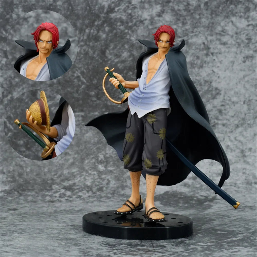 17 см Аниме One Piece Four Emperors Red-haired Shanks New World Ver. PVC екшън фигурка Колекционерски модел фигурка кукла играчки подаръци