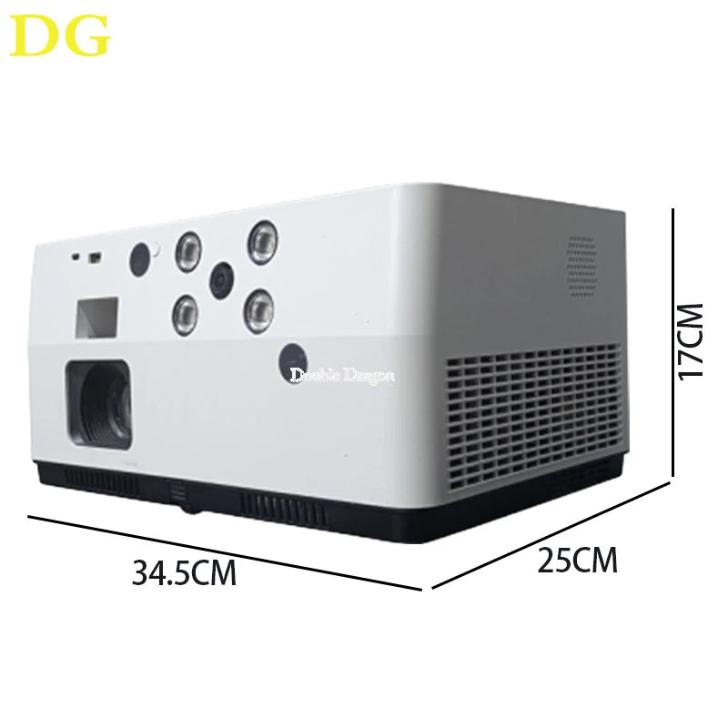Short Throw & Long Throw 3LCD Laser Projector with Infrared Shooting Game Guns – 4000 Lumens, Android RK3576, Long-Life Laser