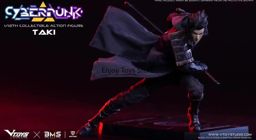 In Stock VTOYS VSD010 Cyberpunk Samurai Taki 1/12 Movable Soldier Figure