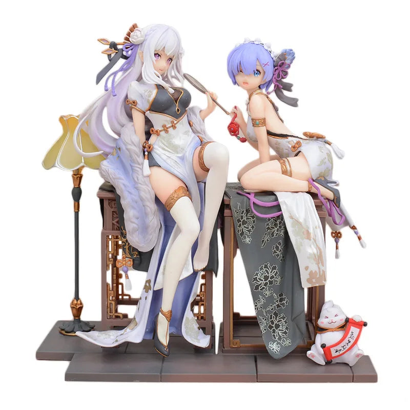 Re: leben In EINE Andere Welt Von Null Rem Emilia Chinoiserie Kleidung Figur Modell Sammlung Desktop Dekoration Ornament Geschenke