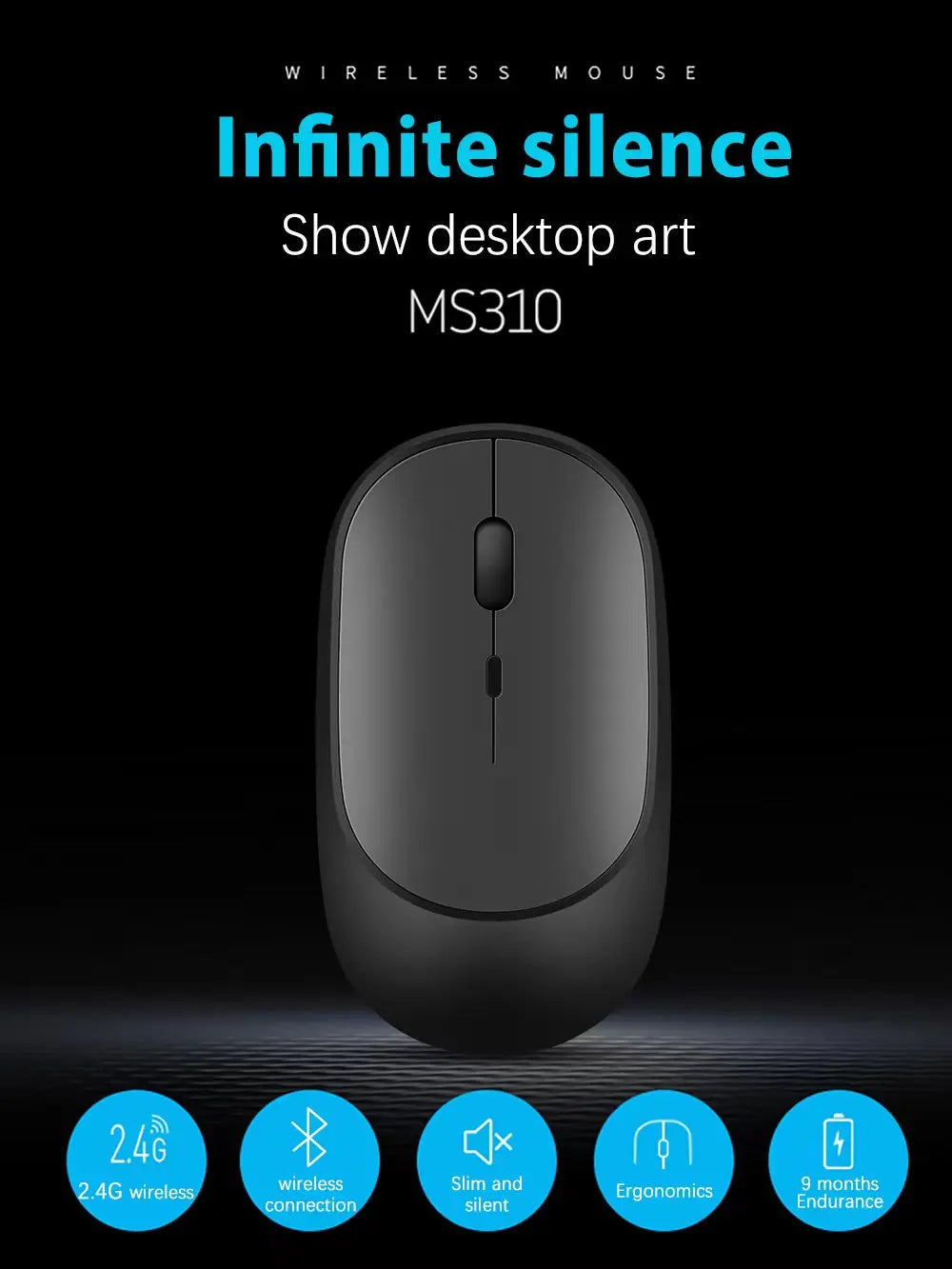 Wireless Mouse Rechargeable Mouse Gamer Dual Modes Bluetooth-compatible 2.4G USB Mice For Laptop Pad Tablet PC Macbook Mause