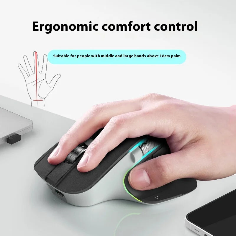 Acer Omr225 Gamer Maus Bluetooth Drahtlose Maus Dual Scroll Ergonomische Maus Programmierung Benutzerdefinierte 3 modus Gaming Mäuse Büro Mäuse