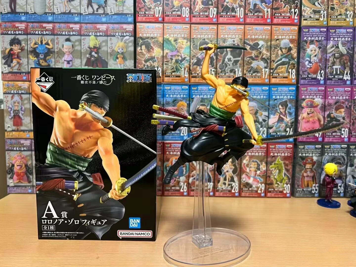 Bandai Original Ichiban KUJI One Piece Kaidou Monkey D. Luffy Roronoa Zoro Anime Modellfigur Sammlerstück Weihnachtsgeschenk