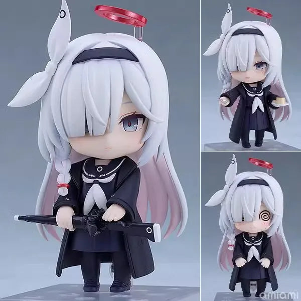 Blue Archive Q Version Nendoroid Shirako Sawa Mika Misono Arona Anime Figure Set Collectible Model