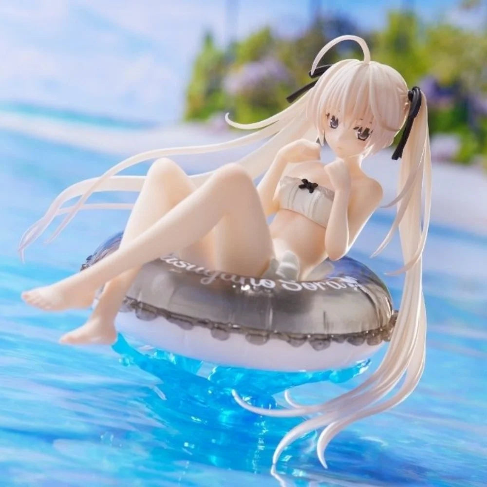 Kasugano Sora Anime Figure Yosuga No Sora Aqua Float 10CM PVC Bikini Girl Action Figure Desktop Decoration For Otaku Collection