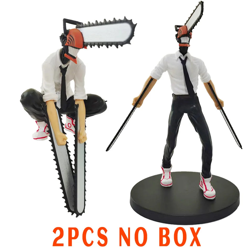 Anime Figure 15-18cm Chainsaw Man Power/Denji Action Figure PVC Noodle Stopper Figurine Adult Collection Model Toy