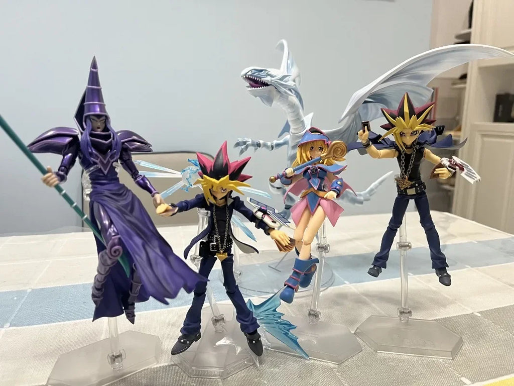 Original Bandai SHM 1/12 Yu-Gi-Oh! Duel Monsters Yugi Muto Black Magician Action Figure Collection Model Toys Gifts in Stock